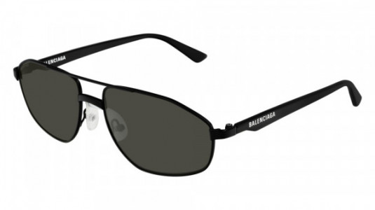 Balenciaga BB0012S Sunglasses, 001 - BLACK with GREY lenses