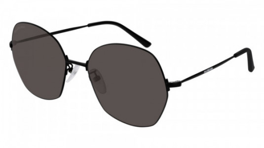 Balenciaga BB0014S Sunglasses, 001 - BLACK with GREY lenses