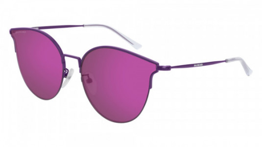 Balenciaga BB0021SK Sunglasses, 002 - VIOLET with VIOLET lenses