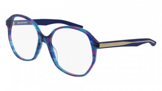 Balenciaga BB0005O Eyeglasses, 004 - LIGHT-BLUE