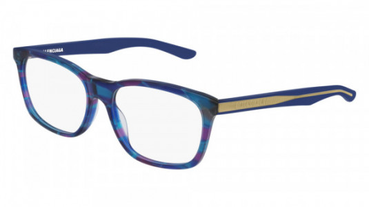 Balenciaga BB0028O Eyeglasses, 004 - LIGHT-BLUE