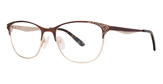 Modern Art A602 Eyeglasses, Matte Brown/Gold