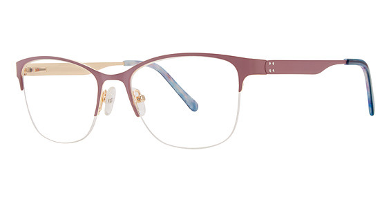 Genevieve FLAIR Eyeglasses, Matte Lilac/Gold