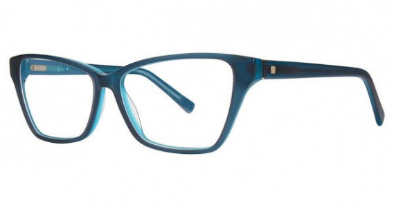 Genevieve Exuberant Eyeglasses, teal/blue matte
