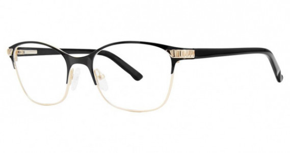 Genevieve Interesting Eyeglasses, black/gold