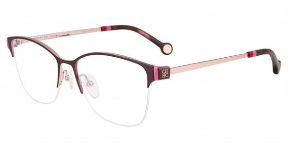 Carolina Herrera VHE137 Eyeglasses, Brown 0E59