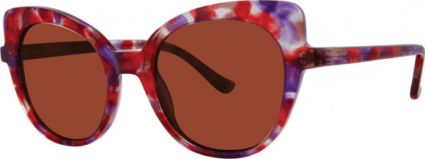 Kensie Glam Girl Sunglasses, Red Marble