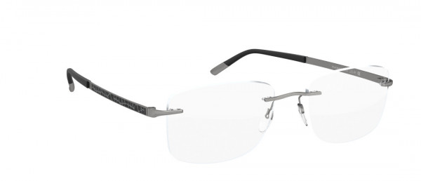 Silhouette Prestige DC Eyeglasses, 6560 Ruthenium / Black