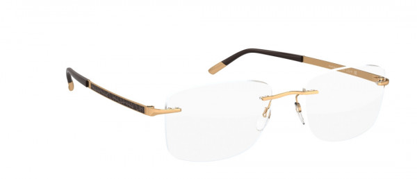 Silhouette Prestige DC Eyeglasses, 7520 Gold / Brown