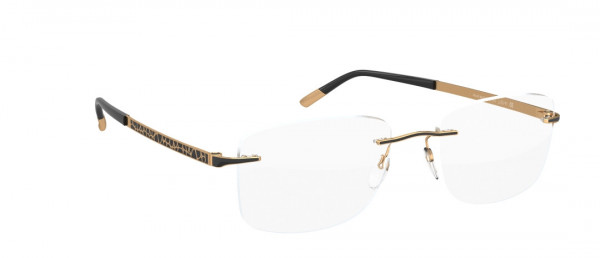 Silhouette Prestige DC Eyeglasses, 7620 Gold / Black