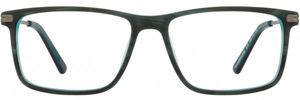 David Benjamin Headstrong Eyeglasses, 3 - Charcoal / Green / Gunmetal