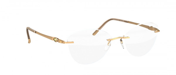 Silhouette Gala CJ Eyeglasses, 7520 Gold / Iridescent Green