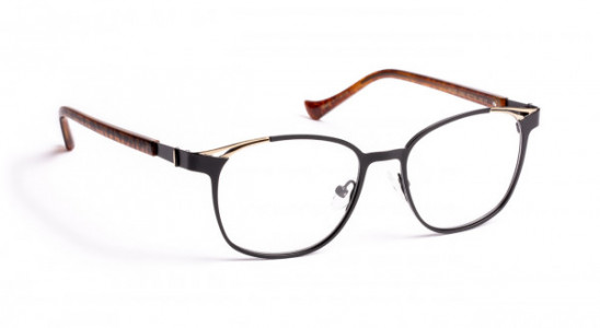 VOLTE FACE MOSS Eyeglasses, MATT BLACK / SHINY PINK GOLD (0080)