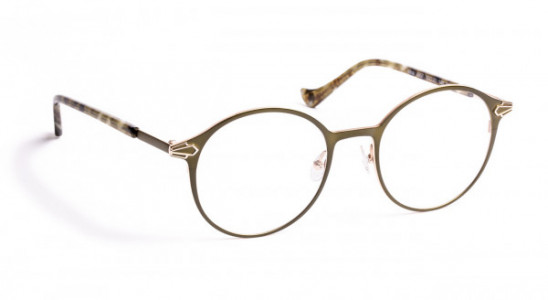 VOLTE FACE MINA Eyeglasses, DARK GREEN/SHINY PINK GOLD (4557)