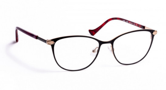 VOLTE FACE LANA Eyeglasses, SATIN BLACK/PINK GOLD (0055)