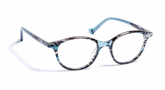 VOLTE FACE JINGLE Eyeglasses, TURQUOISE CRYSTAL/BLACK LACES/BLACK (2022)