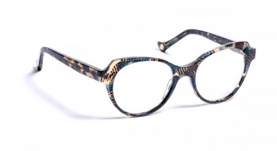 VOLTE FACE JUNE Eyeglasses, BROWN BLUE PEAS (9022)