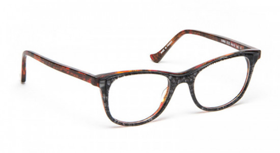 VOLTE FACE IVANA Eyeglasses, BLACK LACES/GREY/RED DEMI (0535)