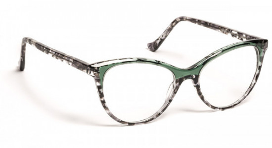 VOLTE FACE HAPPY Eyeglasses, BLACK LACES/GREEN (0040)