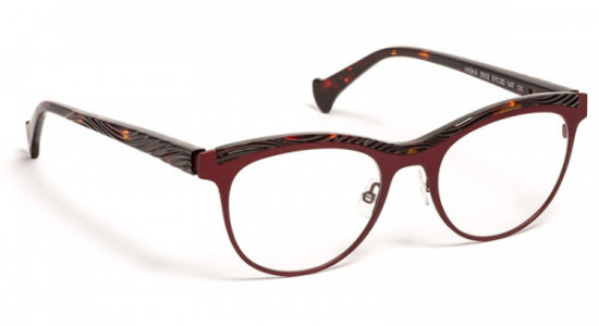 VOLTE FACE HISKA Eyeglasses, BURGUNDY/DEMI (3592)