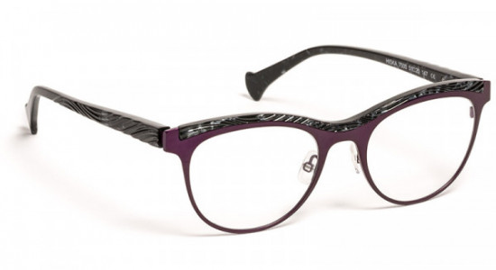 VOLTE FACE HISKA Eyeglasses, PURPLE/BLACK SHELL (7500)