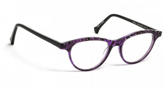 VOLTE FACE GRETEL Eyeglasses, PURPLE LACES/BLACK (7000)