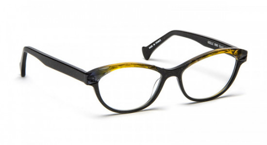VOLTE FACE GISELLE Eyeglasses, BLACK SPANGLES/YELLOW GREY GRADIENT (0065)