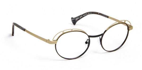 VOLTE FACE GOIA Eyeglasses, MATTE BLACK/SHINY GOLD (0055)