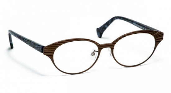 VOLTE FACE FLOS-AF Eyeglasses, PLUM/BROWN FIBER (7592)