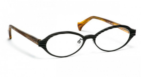 VOLTE FACE FLORE-AF Eyeglasses, MATT BLACK/BROWN (0092)