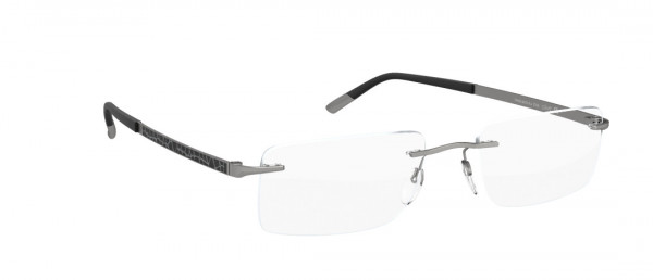 Silhouette Prestige BK Eyeglasses, 6560 Ruthenium / Black