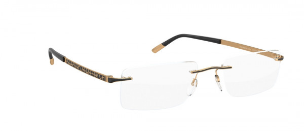 Silhouette Prestige BK Eyeglasses, 7620 Gold / Black