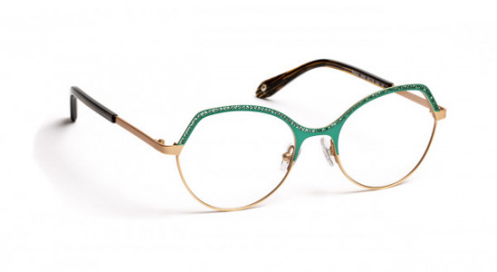 J.F. Rey PM057 Eyeglasses, TURQUOISE/PINK GOLD (2050)