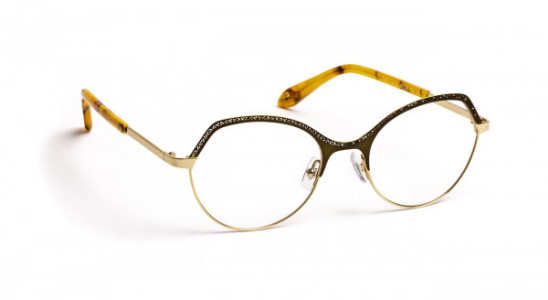 J.F. Rey PM057 Eyeglasses, KHAKI/SHINY GOLD (4050)