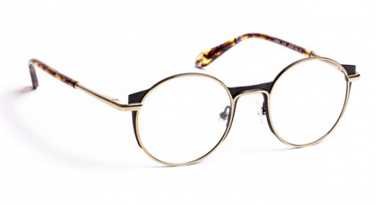 J.F. Rey PM055 Eyeglasses, SHINY GOLD/SATIN BLACK (0150)