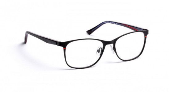 J.F. Rey ROAD Eyeglasses, BLACK/RED 12/16 BOY (0030)