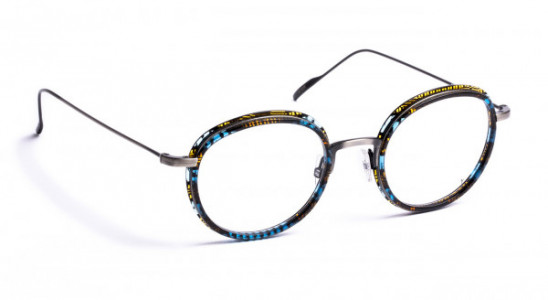 J.F. Rey KARL Eyeglasses, BLUE/ORANGE / OLD SILVER (6017)