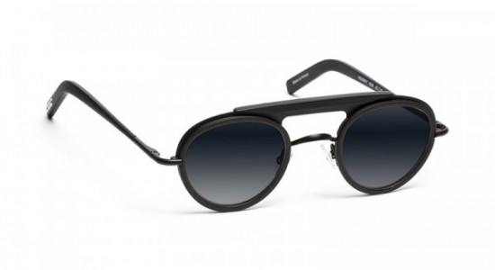 J.F. Rey HIGHWAY-SUN Sunglasses, SOL BLACK/SILVER SILVER LENS (0000)