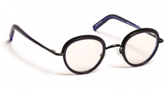 J.F. Rey ASPHALT Eyeglasses, BLUE/SILVER BRUSHED (2513)
