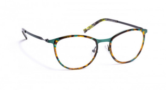 J.F. Rey SH2010 Eyeglasses, BRUSHED EMERAUDE / DEMI (4990)