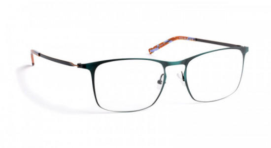 J.F. Rey SH2009 Eyeglasses, BRUSHED EMERAUDE / ORANGE (4060)