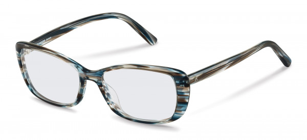 Rodenstock R5332 Eyeglasses, C blue brown structured