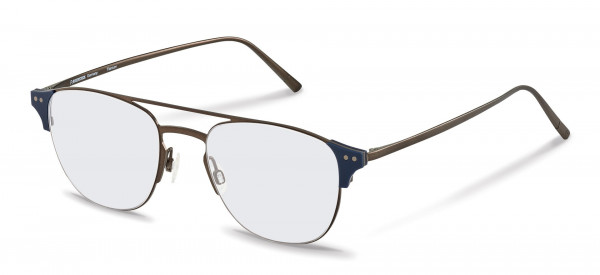 Rodenstock R7097 Eyeglasses, A dark gunmetal, dark blue