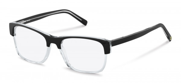 Rodenstock RR458 Eyeglasses, A black, crystal