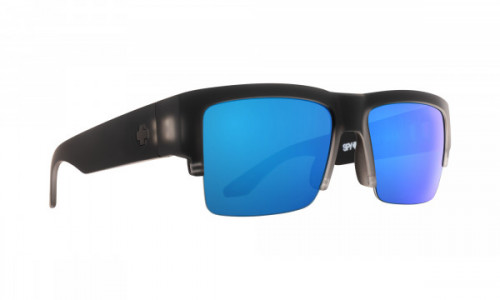 Spy Optic Cyrus 5050 Sunglasses, Matte Black Ice / HD Plus Gray Green with Dark Blue Spectra Mirror