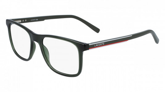Lacoste L2848 Eyeglasses, (317) TRANSPARENT KHAKI