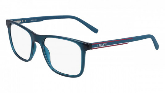 Lacoste L2848 Eyeglasses, (424) TRANSPARENT BLUE