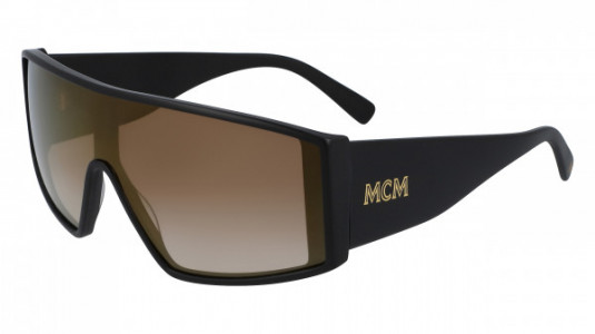 MCM MCM688S Sunglasses, (015) MATTE BLACK/GOLD