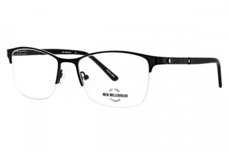New Millennium Delaney Eyeglasses, Black