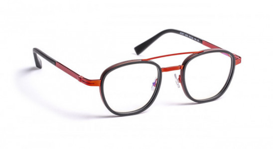 J.F. Rey JF2877 Eyeglasses, MATT BLACK/SATIN RED limited edition (0030)
